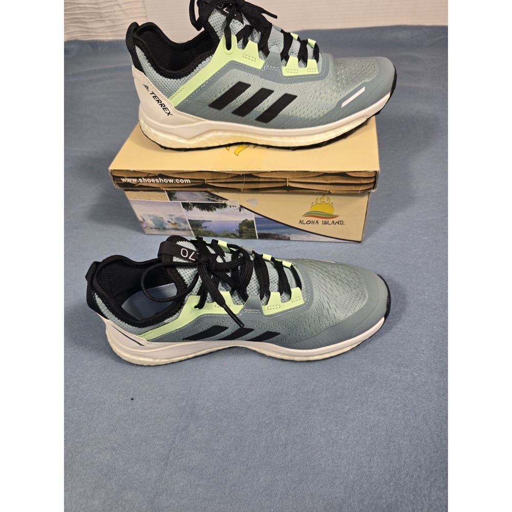 Adidas Women Terrex Agravic Flow Trail Running Shoes Ash Grey Black G26099 Sz 6